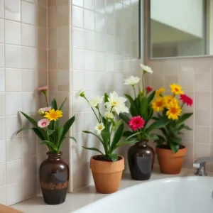 Kwiaty do łazienki pochłaniające wilgoć