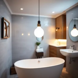 Lampa wisząca do łazienki IP44