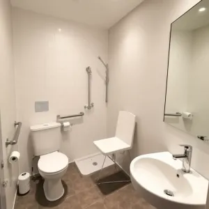 Łazienka dla niepełnosprawnych w bloku