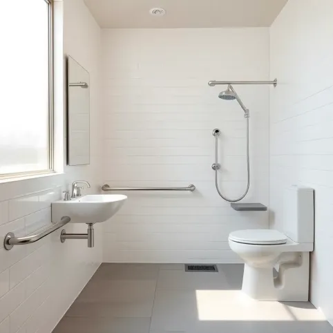 łazienka dla osób niepełnosprawnych projekt