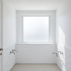 Łazienka płytki do połowy ściany