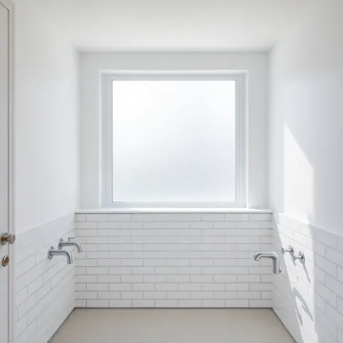 Łazienka płytki do połowy ściany