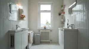 Łazienka w bloku bez grzejnika