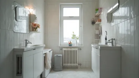 Łazienka w bloku bez grzejnika