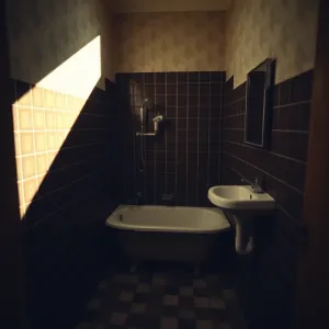 Łazienka w bloku z lat 70