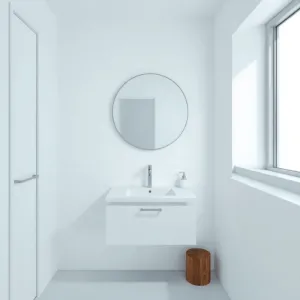 Mała biała łazienka  inspiracje