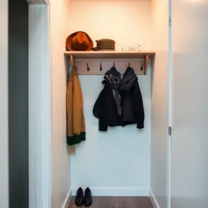 Mała garderoba w przedpokoju