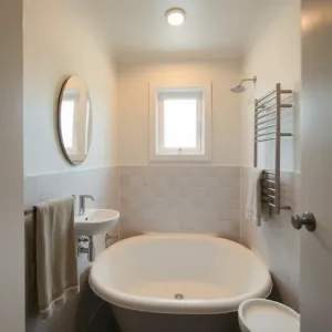 Mała łazienka 3m2 z wanną