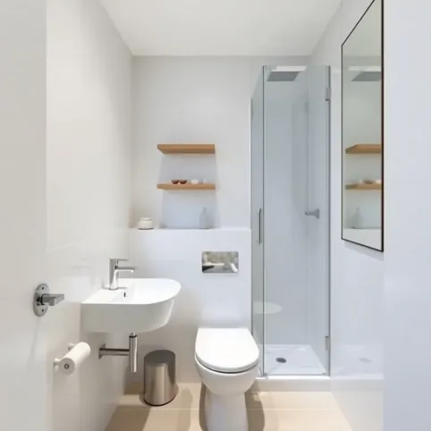 Mała łazienka w bloku 2m2