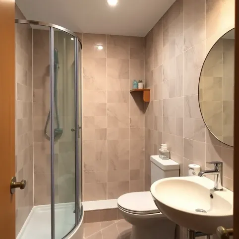 Mała łazienka w bloku 2m2 z prysznicem