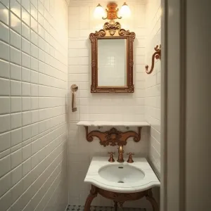 Mała łazienka w stylu klasycznym