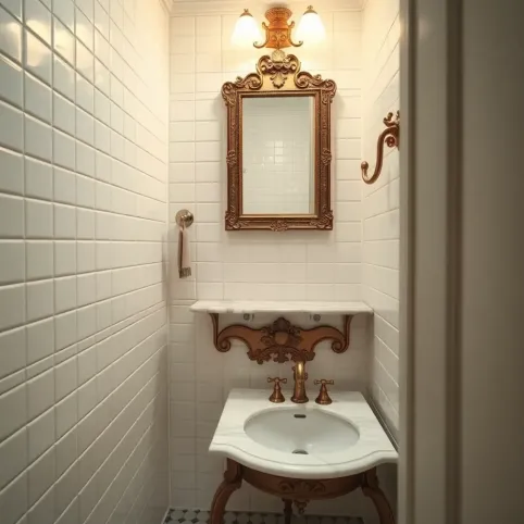 Mała łazienka w stylu klasycznym