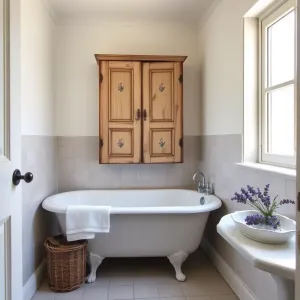 Mała łazienka w stylu prowansalskim