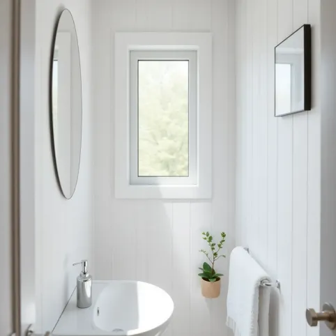 Mała łazienka w stylu skandynawskim
