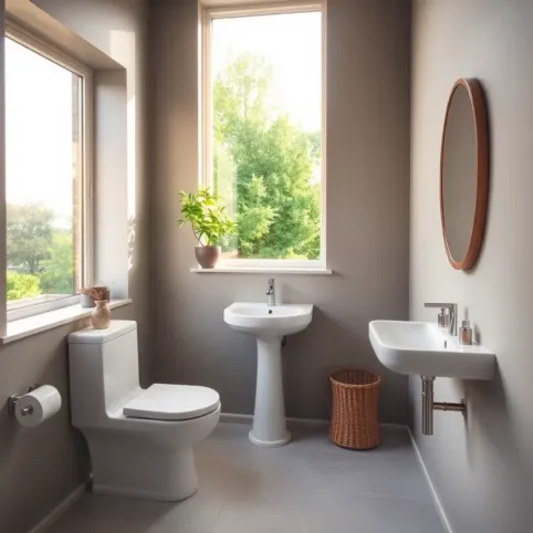 mała łazienka z oknem