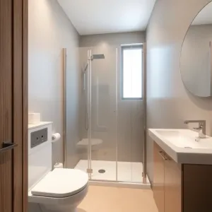 Mała łazienka z prysznicem 3m2