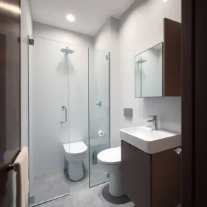 Mała łazienka z prysznicem 4m2