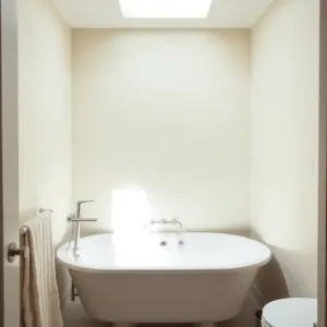 mała łazienka z wanną