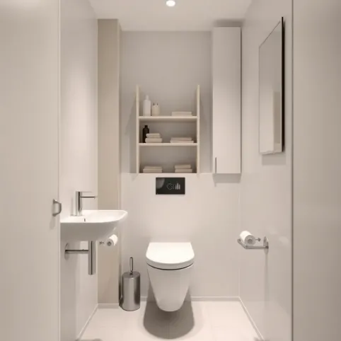 Mała wąska łazienka