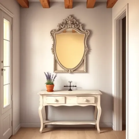 Mały przedpokój w stylu prowansalskim
