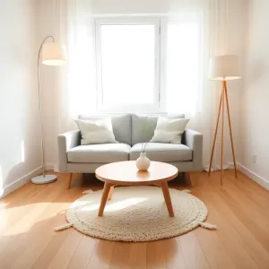 Mały salon w stylu skandynawskim