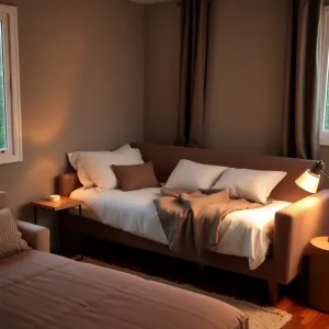 Mały salon z funkcją spania