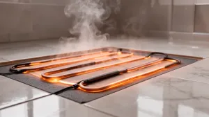 Mata grzewcza pod płytki do łazienki