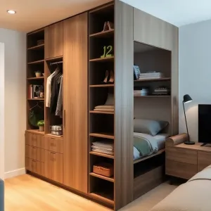 Meble do małego pokoju z szafą