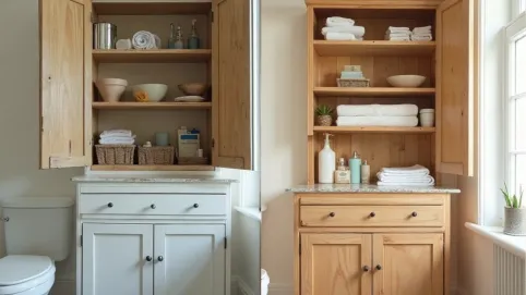 Metamorfoza szafki łazienkowej