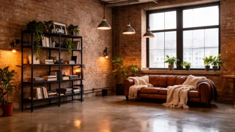 mieszkanie w bloku w stylu loft