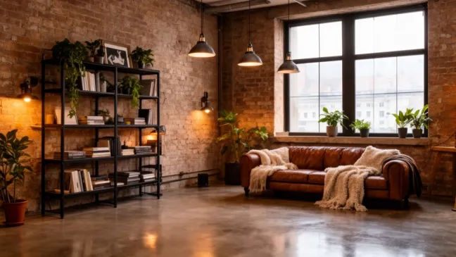 mieszkanie w bloku w stylu loft