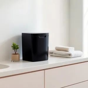 Mini kosz na śmieci do łazienki czarny
