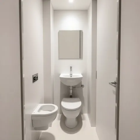 Minimalne wymiary WC z umywalka