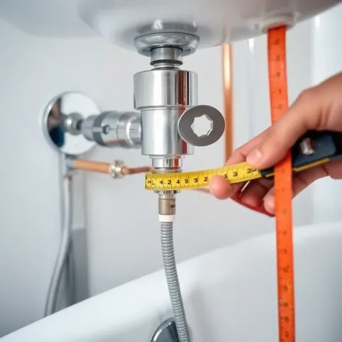 Montaż baterii do wanny wolnostojącej