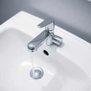 Montaż baterii umywalkowej z korkiem automatycznym