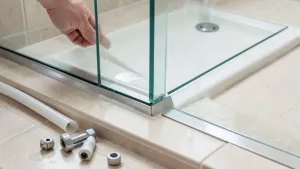 Montaż ścianki prysznicowej na brodziku