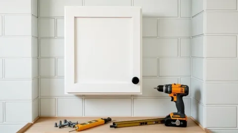 montaż szafki wiszącej