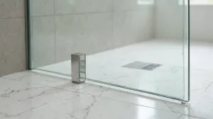 Montaż szyby prysznicowej na płytkach