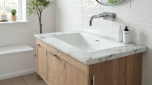 Montaż umywalki na szafce stojącej