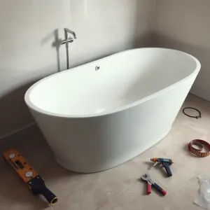 Montaż wanny wolnostojącej