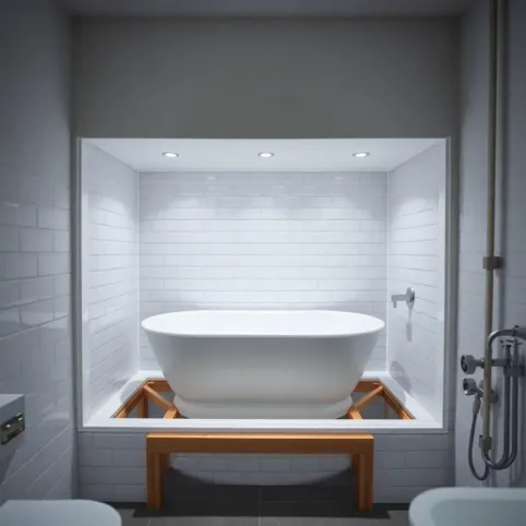 Montaż wanny z zabudowa