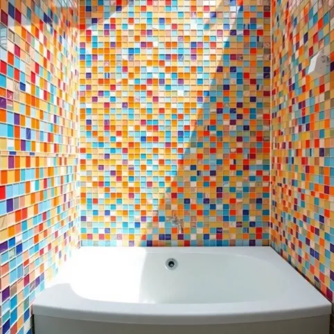 Mozaika do łazienki na ścianę