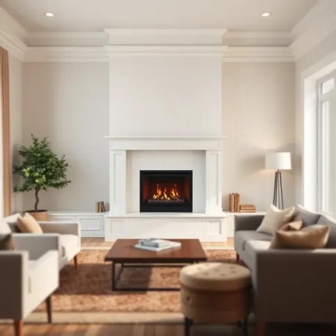 Na jaki kolor pomalować kominek w salonie