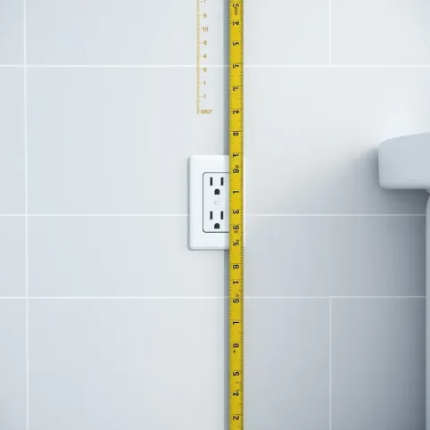 Na jakiej wysokości gniazdka w łazienkach