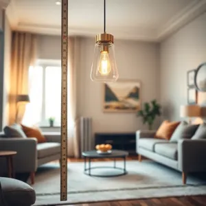 Na jakiej wysokości lampa w salonie