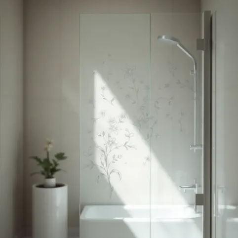Nadruk na szkle do łazienki
