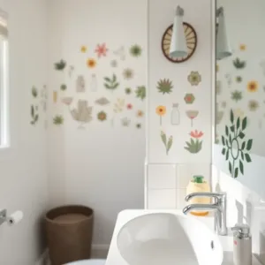 Naklejki winylowe na ścianę do łazienki