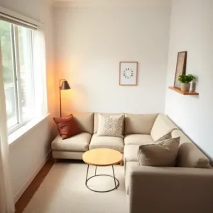 Narożnik w małym salonie