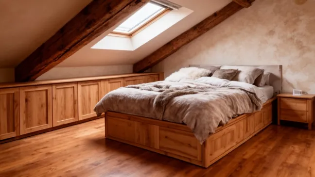 Niskie szafki na poddasze