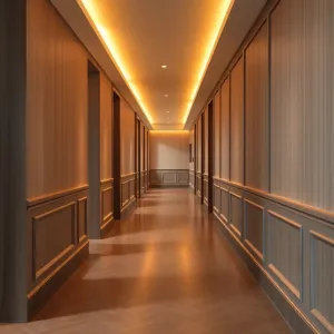 Nowoczesna boazeria w przedpokoju